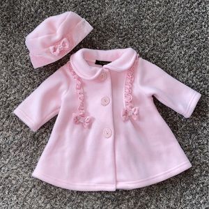 Pink Jacket & Hat Set Size 9 Months